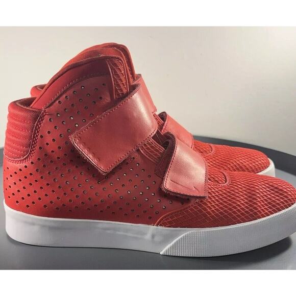 Men's Size 9 Nike Flystepper 2k3 Athletic Sneaker Red/White High - Picture 4 of 16